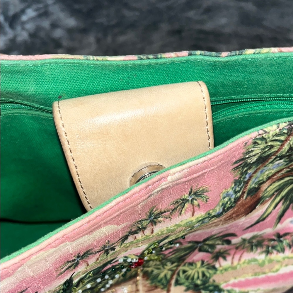 Fossil Forever Vintage Tropical Beaded Detailing Shoulder Bag - Picture 10 of 13